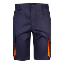 Bermuda de trabajo color Azul marino/naranja, ref. 103007_01/16, Velilla