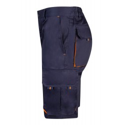 Bermuda de trabajo color Azul marino/naranja, ref. 103007_01/16, Velilla