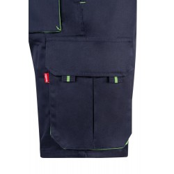 Bermuda de trabajo color Azul marino/verde, ref. 103007_01/25, Velilla