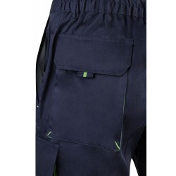 Bermuda de trabajo color Azul marino/verde, ref. 103007_01/25, Velilla