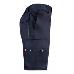 Bermuda de trabajo color Azul marino/verde, ref. 103007_01/25, Velilla