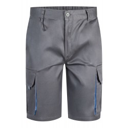 Bermuda de trabajo color Gris/celeste, ref. 103007_08/05, Velilla