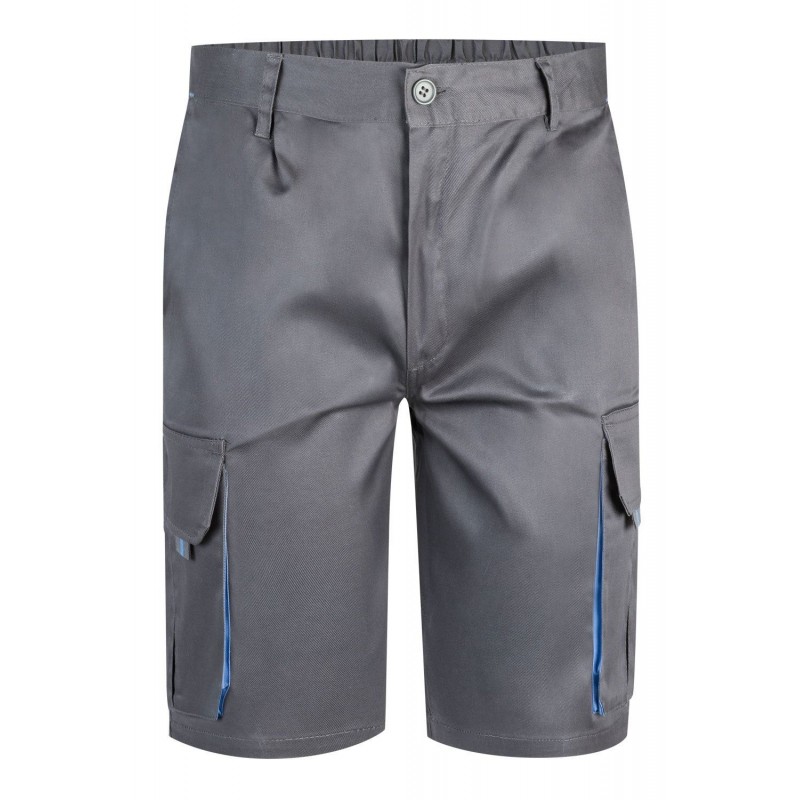 Bermuda de trabajo color Gris/celeste, ref. 103007_08/05, Velilla