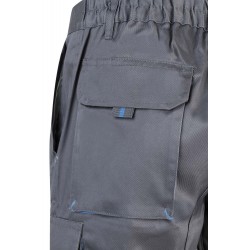 Bermuda de trabajo color Gris/celeste, ref. 103007_08/05, Velilla