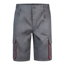 Bermuda de trabajo color Gris/rojo, ref. 103007_08/12, Velilla
