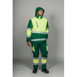 Parka alta visibilidad HOMBRE KINGSMANN STARLIGHT con guata, Verde con... 8