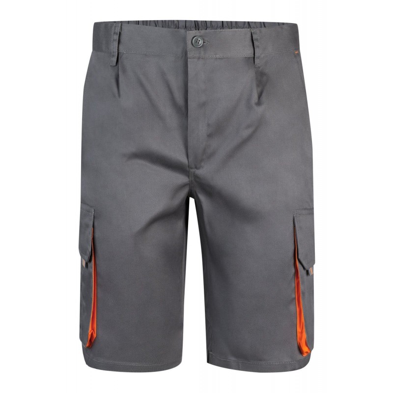 Bermuda de trabajo color Gris/Naranja, ref. 103007_08/16, Velilla