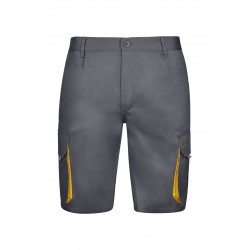 Bermuda de trabajo color Gris/Amarillo, ref. 103007_08/17, Velilla