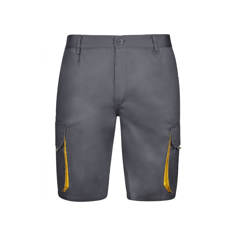 Bermuda de trabajo color Gris/Amarillo, ref. 103007_08/17, Velilla