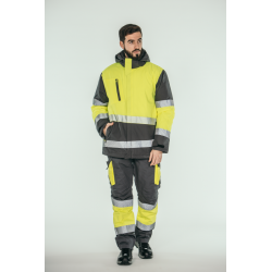 Parka alta visibilidad HOMBRE KINGSMANN STARLIGHT con guata, Gris con... 4