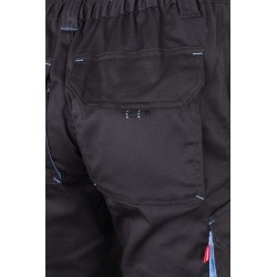 Pantalón de trabajo stretch color Negro/celeste, ref. 103024S_00/05, Velilla