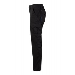 Pantalón de trabajo stretch color Negro/celeste, ref. 103024S_00/05, Velilla
