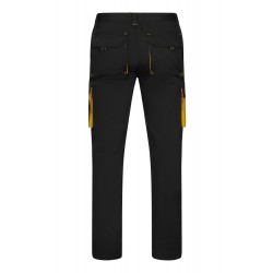 Pantalón de trabajo stretch color Negro/Amarillo, ref. 103024S_00/17, Velilla