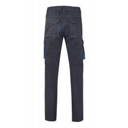 Pantalón de trabajo stretch color Gris/celeste, ref. 103024S_08/05, Velilla