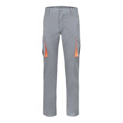 Pantalón de trabajo stretch color Gris/Naranja, ref. 103024S_08/16, Velilla