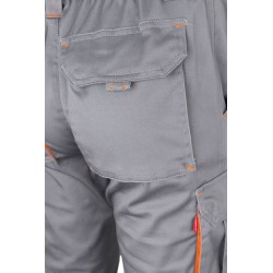 Pantalón de trabajo stretch color Gris/Naranja, ref. 103024S_08/16, Velilla