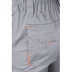 Pantalón de trabajo stretch color Gris/Naranja, ref. 103024S_08/16, Velilla