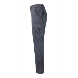 Pantalón de trabajo stretch color Gris/Verde, ref. 103024S_08/25, Velilla