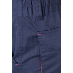 Pantalón de trabajo stretch color Azul marino/rojo, ref. 103024S_61/12, Velilla