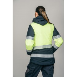 Parka alta visibilidad MUJER KINGSMANN STARLIGHT con guata, Azul Marino con... 4