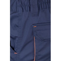Pantalón de trabajo stretch color Azul marino/naranja, ref. 103024S_61/16, Velilla