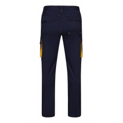Pantalón de trabajo stretch color Azul/Amarillo, ref. 103024S_61/17, Velilla
