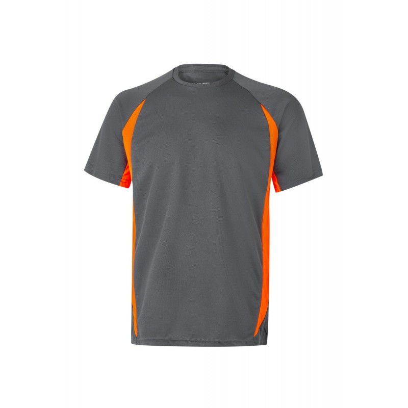 Camisetas de trabajo color Naranja flúor/gris, ref. 105501_08/19, Velilla
