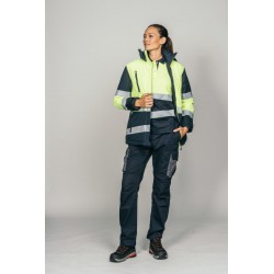 Parka alta visibilidad MUJER KINGSMANN STARLIGHT con guata, Azul Marino con... 8