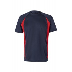 Camisetas de trabajo color Azul marino/rojo, ref. 105501_61/12, Velilla