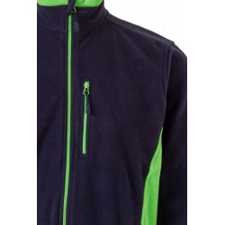 Forro polar laboral color Azul marino/verde, ref. 201504_61/25, Velilla