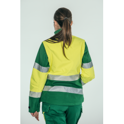 Parka alta visibilidad MUJER KINGSMANN STARLIGHT con guata, Verde con... 11