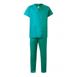 Pijama laboral color Verde unisex, ref. 800_02, Velilla