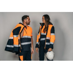 Parka alta visibilidad HOMBRE KINGSMANN STARLIGHT con guata, Azul Marino con... 6