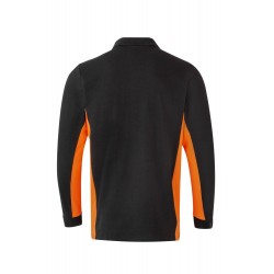 Polo de trabajo color Negro/naranja, ref. 105514_00/16, Velilla