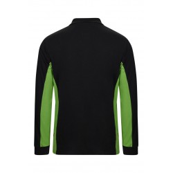 Polo de trabajo color Negro/Verde, ref. 105514_00/25, Velilla