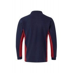 Polo de trabajo color Azul marino/rojo, ref. 105514_61/12, Velilla