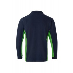 Polo de trabajo color Azul marino/verde, ref. 105514_61/25, Velilla