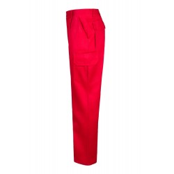 Pantalón laboral multibolsillos color Rojo, ref. 345_12, VELILLA