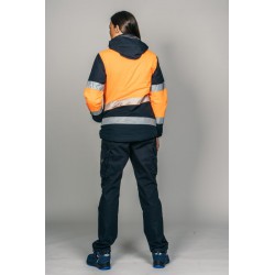 Parka encastrable alta visibilidad MUJER KINGSMANN STARLIGHT, Azul Marino con... 8