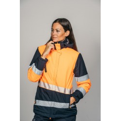 Parka alta visibilidad MUJER KINGSMANN STARLIGHT con guata, Azul Marino con... 4