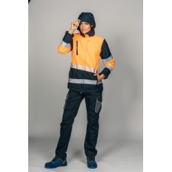 Parka alta visibilidad MUJER KINGSMANN STARLIGHT con guata, Azul Marino con... 5