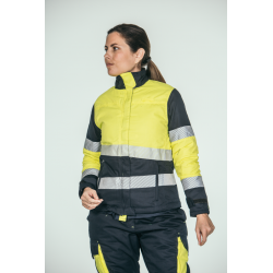 Cazadora alta visibilidad MUJER KINGSMANN STARLIGHT, Azul Marino con Amarillo...