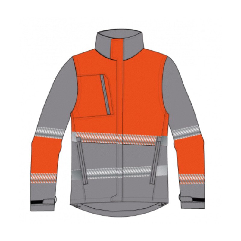Polar Softshell alta visibilidad HOMBRE KINGSMANN STARLIGHT mangas...