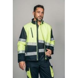 Polar Softshell alta visibilidad HOMBRE KINGSMANN STARLIGHT, Azul Marino con... 4