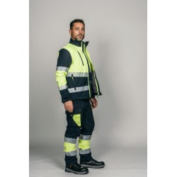 Polar Softshell alta visibilidad HOMBRE KINGSMANN STARLIGHT, Azul Marino con... 5