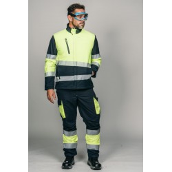 Polar Softshell alta visibilidad HOMBRE KINGSMANN STARLIGHT, Azul Marino con... 6