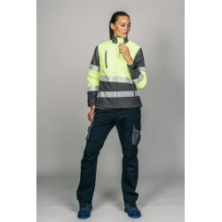 Polar Softshell alta visibilidad MUJER KINGSMANN STARLIGHT, Gris con Amarillo... 6