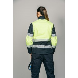 Polar Softshell alta visibilidad MUJER KINGSMANN STARLIGHT, Azul Marino con... 4