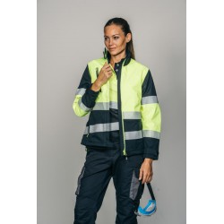 Polar Softshell alta visibilidad MUJER KINGSMANN STARLIGHT, Azul Marino con... 5