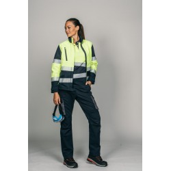 Polar Softshell alta visibilidad MUJER KINGSMANN STARLIGHT, Azul Marino con... 6